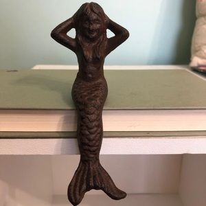 Cast Iron Mermaid Shelf Sitter